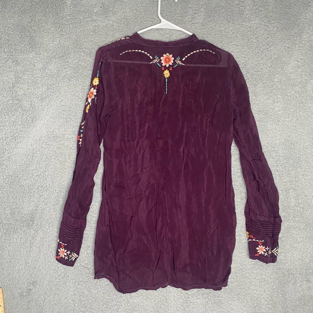 Johnny Was womens long sleeve embrioudered button blouse top boho Cupra Small - Picture 3 of 9